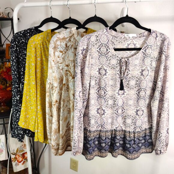 Van Heusen Tops - BOHO Casual & Career BUNDLE Medium Women's Long Sleeve Blouses Mixed Lot